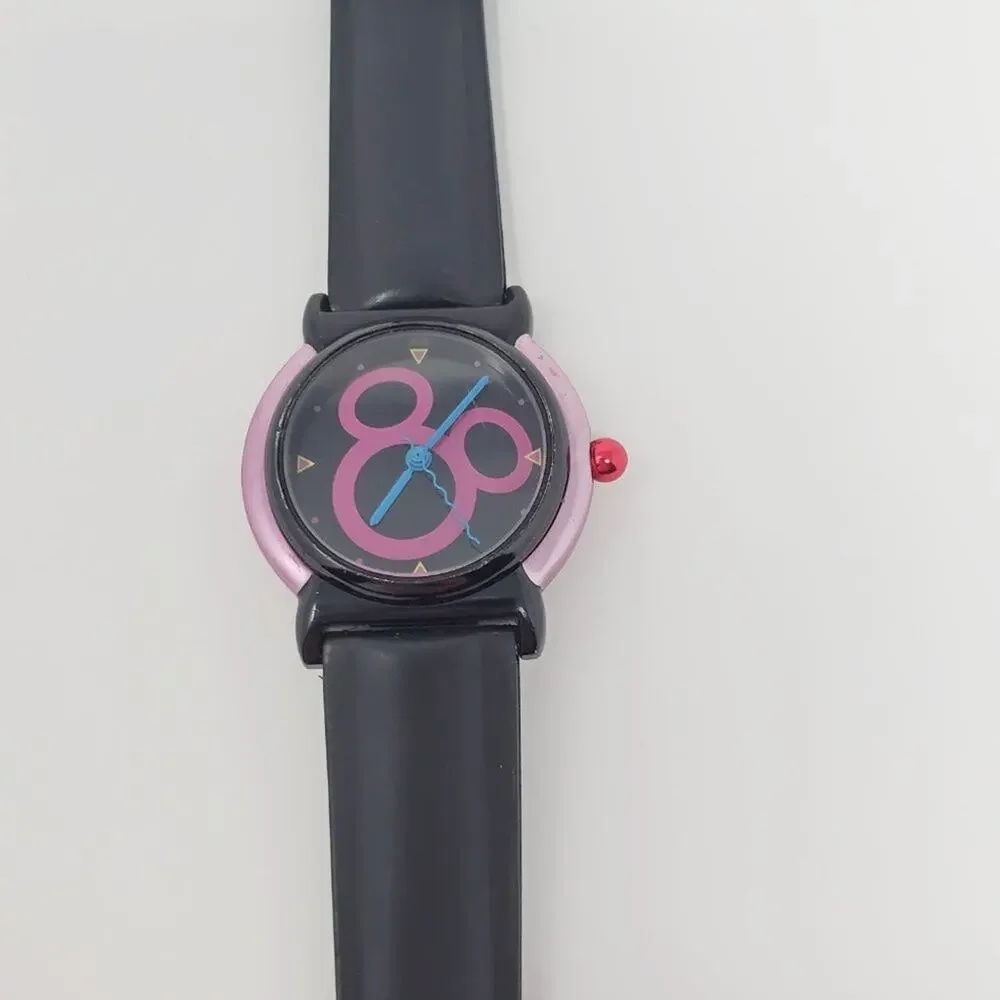 Rare Disney 90's Mickey Mouse Pink Y2K Watch H2F